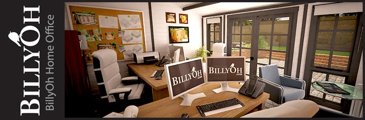 Brighton Extra Home Office fully set up as home office