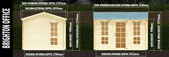 Brighton Home Office: Front and Side Elevation Details