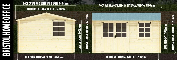 Bristol Home Office: Front and Side Elevation Details