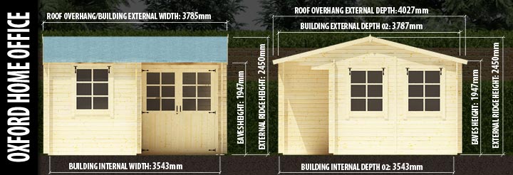 Oxford Home Office: Front and Side Elevation Details