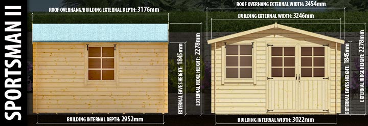Sportsman II: Front and Side Elevation Details