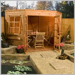 BillyOh St Tropez Corner Summerhouse made by use