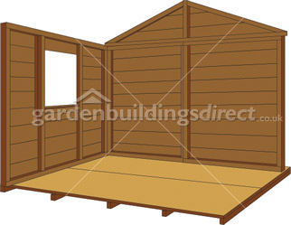 Attach the Plain Gable and the Side Panels