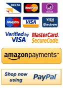 Maestro, Visa, Visa Electron, Delta, MasterCard, Solo, Google Checkout and PayPal