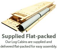 Supplied flat packed with pre-assembled panels for self assembly