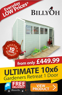 10 x 6 BillyOh 5000 Gardeners Retreat