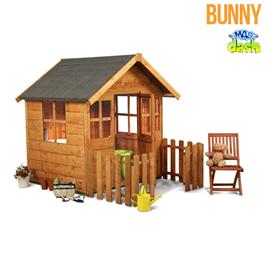 Mad Dash Bunny Wooden Children's Playhouse 4'x4'