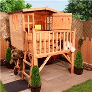 Mad Dash Bunny Tower Wooden Playhouse Including Floor