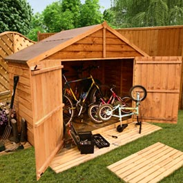 3 x 7 Overlap Bike Store Mini Shed