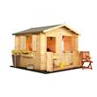 2.0 x 2.0m - Mad Dash Junior Log Cabin Wooden Playhouses