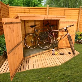 BillyOh 300 Pent Tongue and Groove Bike Store Mini Shed - 3