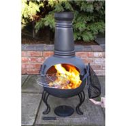 Gardeco Ohio Steel Chiminea - Black