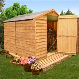 8 x 6 30M Windowless Overlap Apex Wooden Shed