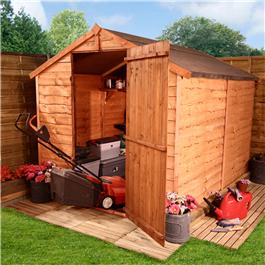 7'x6' 20M BillyOh Economy Windowless Rustic Overlap Shed
