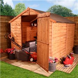 8 x 6 20M BillyOh Economy Windowless Rustic Overlap Shed