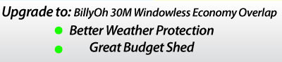 The BillyOh 20M Windowless Shed at a Glance...