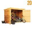 BillyOh 3 x 6 Pent Waney Bike Store - Bicycle Storage