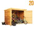 3 x 6 BillyOh Pent Waney Bike Store - Bicycle Storage