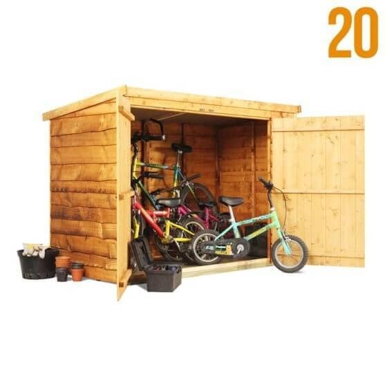  BillyOh Pent Bike Store Range - Wooden Sheds - Garden Buildings Direct