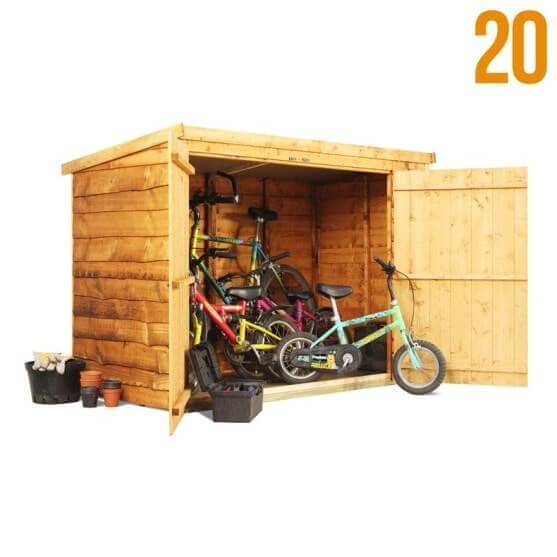 BillyOh Pent Bike Store Range - Wooden Sheds - Garden Buildings Direct