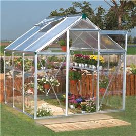 6 x 4 3000S Hobby Silver Greenhouse Metal Greenhouse