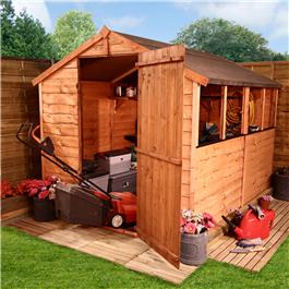 12x8 Garden Shed - BillyOh Classic 20 Popular Rustic Economy Overlap Apex Garden Shed