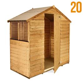 BillyOh Garden Sheds 3'x6' 20s Rustic Economy Overlap Shed