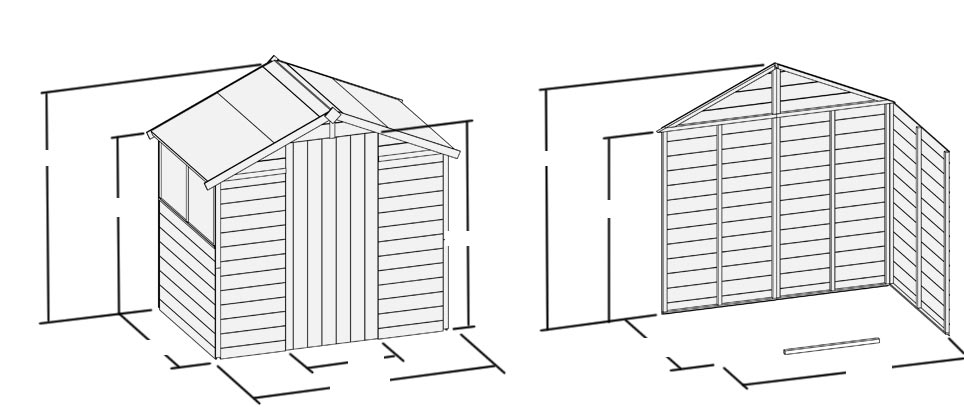 BillyOh 30S Classic Value Overlap Apex Shed