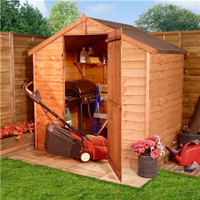 BillyOh 20S Windowless Rustic Economy Overlap Apex Shed