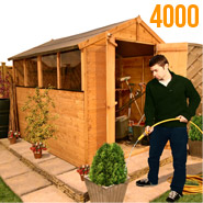 BillyOh 4000M Lincoln Tongue and Groove Double Door Apex Garden Shed