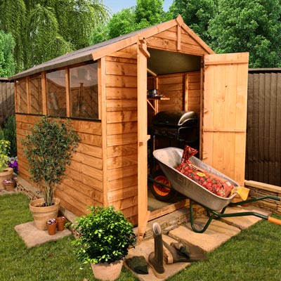 ... Sheds BillyOh Lincoln 400 Popular Overlap Double Door Apex Garden Shed