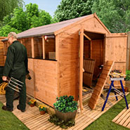 BillyOh Lincoln Workshop 4000 Popular Tongue and Groove Double Door Apex
