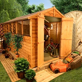 BillyOh 400L Lincoln Overlap Double Door Apex Garden Shed - 10