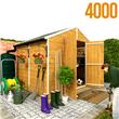 6 x 8 - BillyOh 4000 Windowless Lincoln Tongue & Groove Double Door Apex Garden Shed