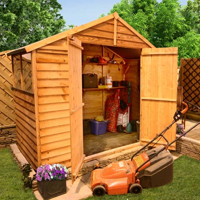 BillyOh 400S Lincoln Overlap Double Door Apex Garden Shed