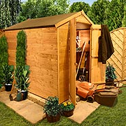 BillyOh 4000S Windowless Lincoln Tongue and Groove Double Door Apex Garden Shed