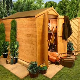 3 x 6 Windowless T and G Apex Shed