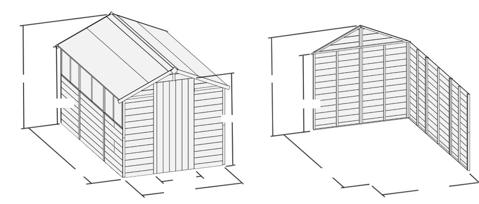 BillyOh 4000XL Lincoln Workshop Tongue and Groove Double Door Apex