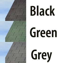 BillyOh Premium Felt Roofing Shingles - Felt Tiles Pack - Green
