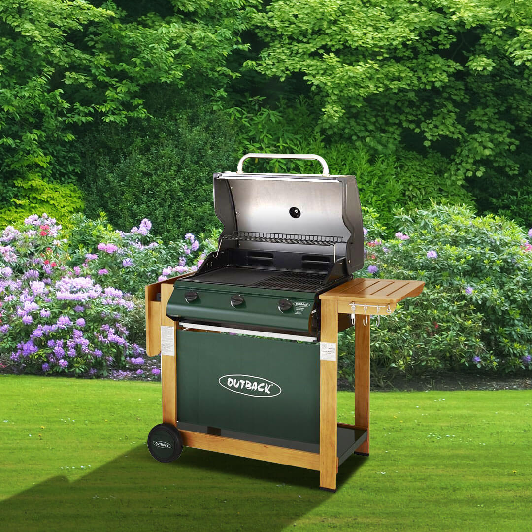 Outback Hunter 3 Burner Hooded Gas Barbecue