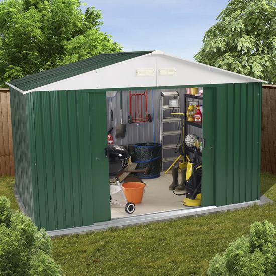 BillyOh Carrington 10' x 8' Metal Shed - Best Sellers - Garden