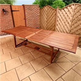 BillyOh 1.9-2.9m Rectangular Extending Garden Table