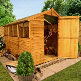 BillyOh 20 Rustic Economy Overlap Apex Shed - B Grade