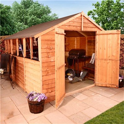 BillyOh 20L Rustic Economy Overlap Apex Shed