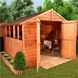 BillyOh 30L Classic Value Overlap Apex Shed - 10