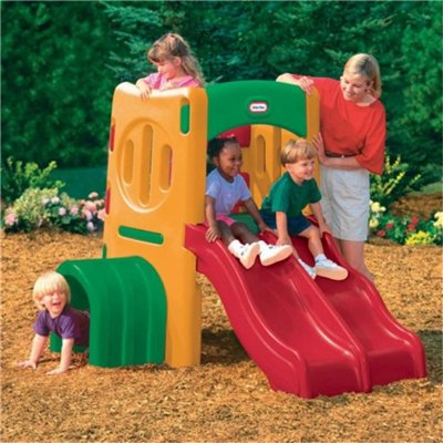 Little Tikes Twin Slide Tunnel Climber Plastic Climbing Frame