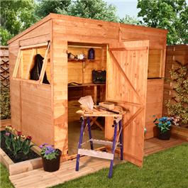 BillyOh 5000M Greenkeeper Premium Tongue and Groove Pent Shed - 10'x6'