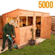 BillyOh 5000L Greenkeeper Premium Tongue and Groove Pent Shed