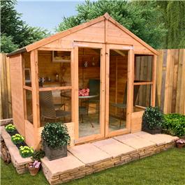 BillyOh 4000 Tete a Tete Tongue and Groove Full Glazed Doors Summerhouse - 4