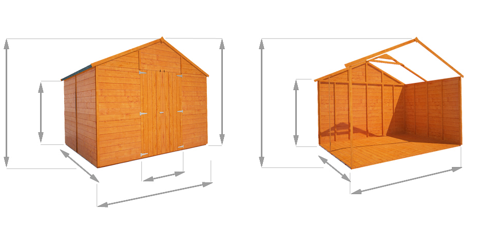BillyOh 5000 Windowless Greenkeeper Workshop Premium Tongue and Groove Double Door